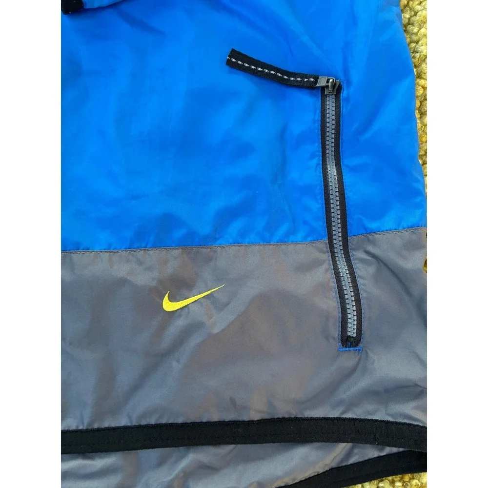 Nike Blue Gray Half Zip Pullover‎ Track Jacket Youth L G